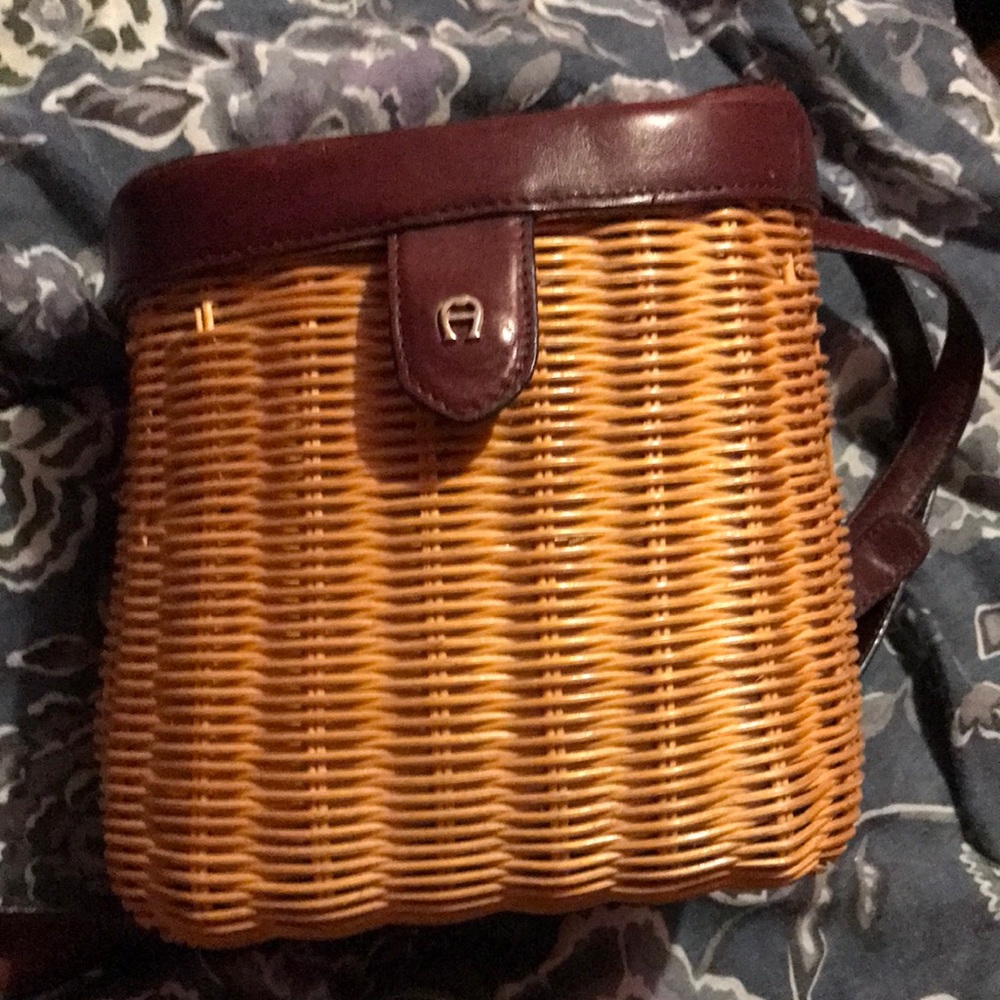 Etienne Aigner Cross-body Wicker Woven Purse